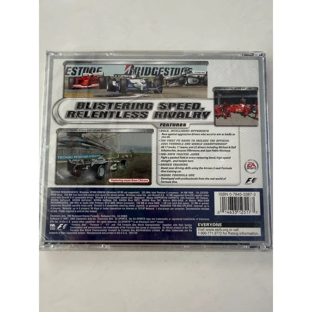 EA Sports F1 2001 PC Game Factory Sealed New‎ Formula One Racing Windows Vintage